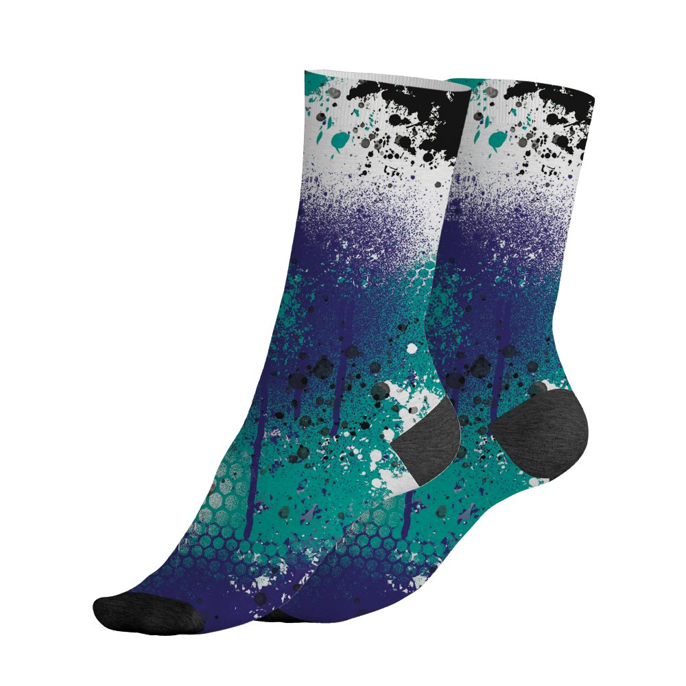 Grape-5s-NastyJamz-Socks-Match-23-Painted-Graffiti