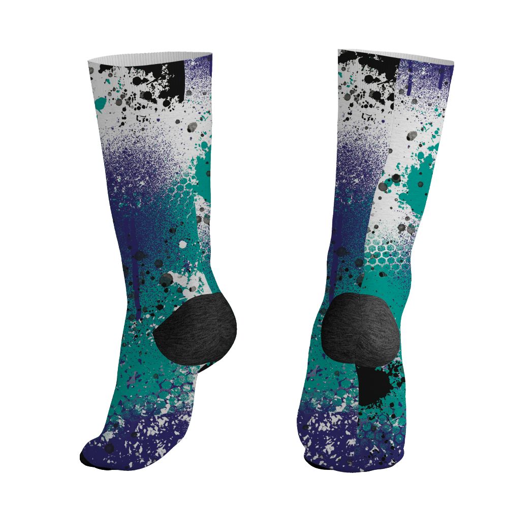 Grape-5s-NastyJamz-Socks-Match-23-Painted-Graffiti