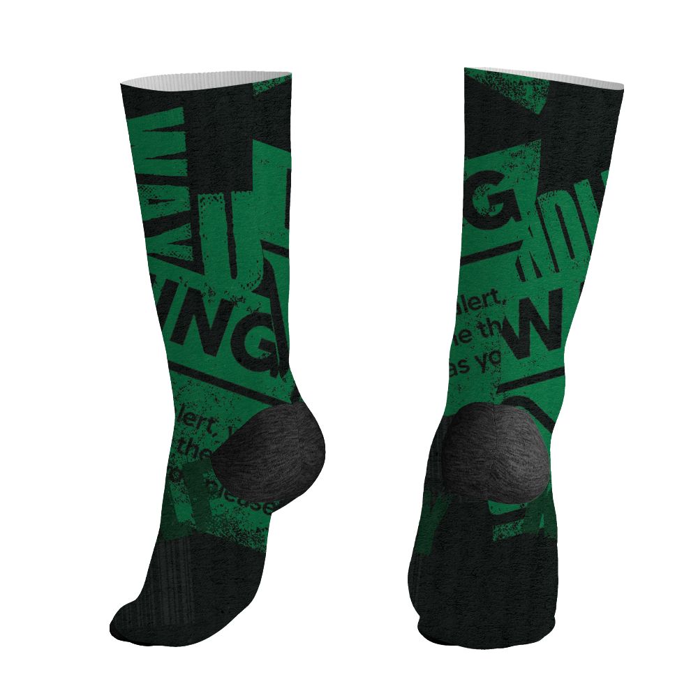 Spizike-Pine-Green-Black-Anthracite-NastyJamz-Socks-Match-Sneaker-Addict-All-Over-Print-Warning