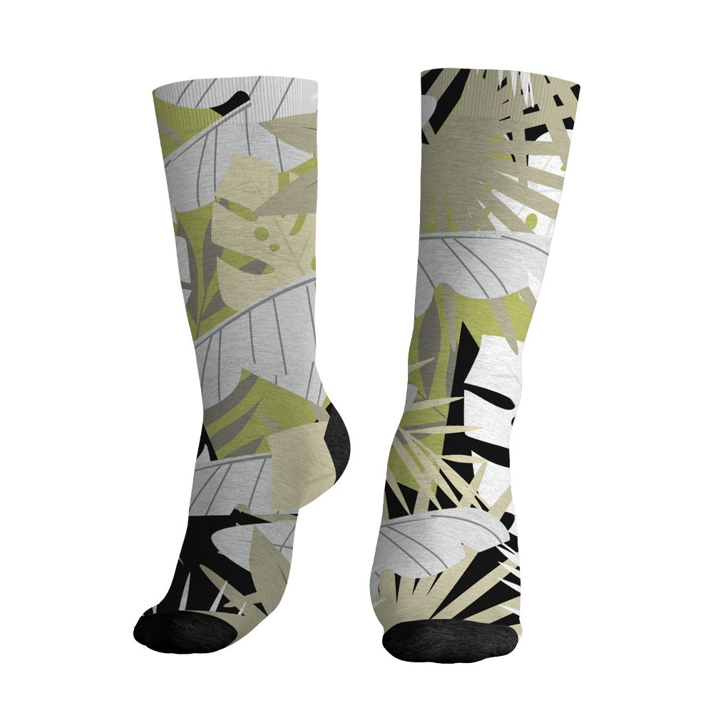 Luminous-Green-5s-NastyJamz-Socks-Match-Custom-23-Leopard-All-Over-Print