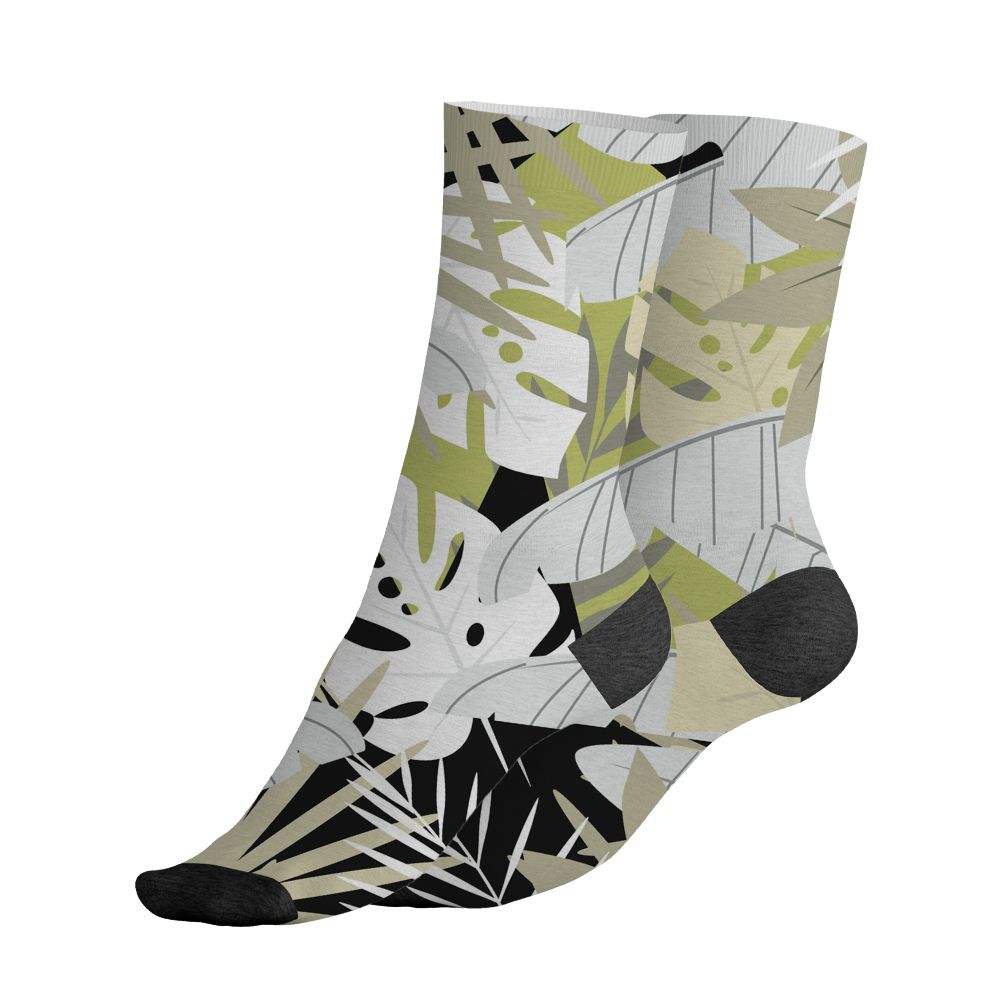 Luminous-Green-5s-NastyJamz-Socks-Match-Custom-23-Leopard-All-Over-Print