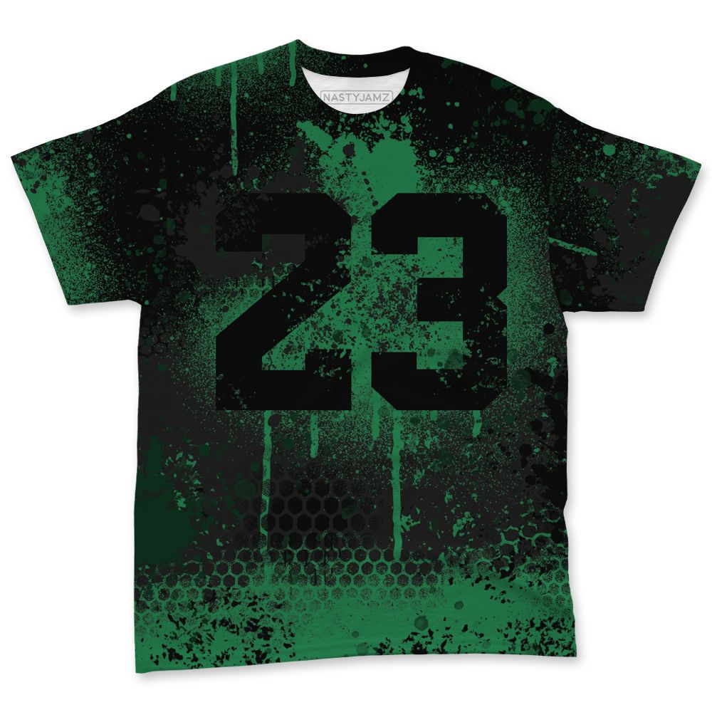 Spizike-Pine-Green-Black-Anthracite-NastyJamz-T-Shirt-Match-23-Painted-Graffiti