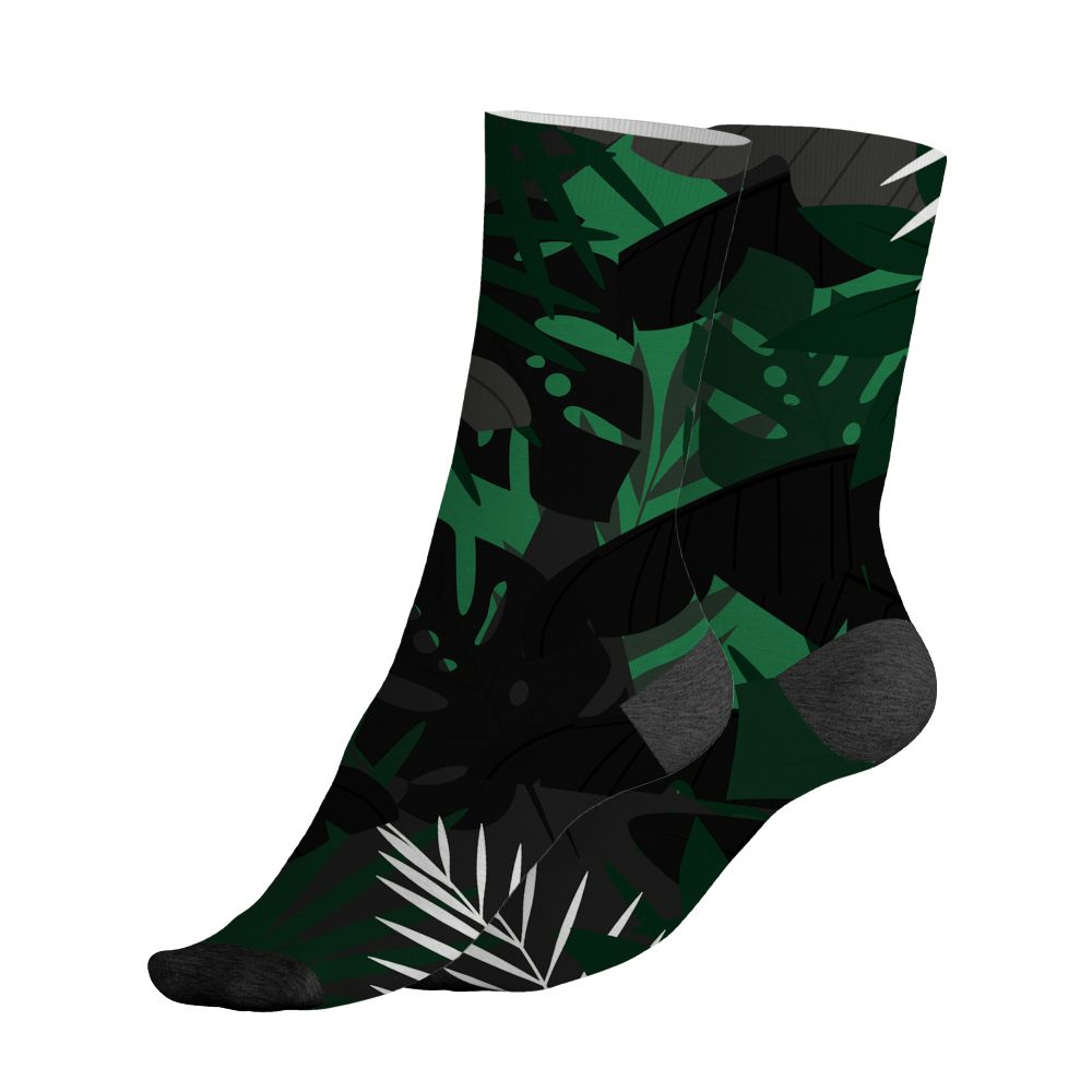 Spizike-Pine-Green-Black-Anthracite-NastyJamz-Socks-Match-Custom-23-Leopard-All-Over-Print