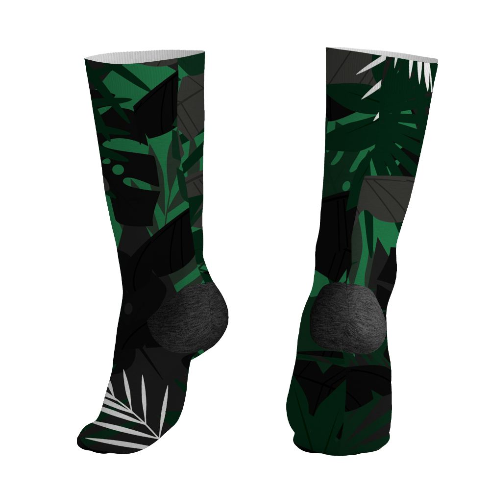 Spizike-Pine-Green-Black-Anthracite-NastyJamz-Socks-Match-Custom-23-Leopard-All-Over-Print