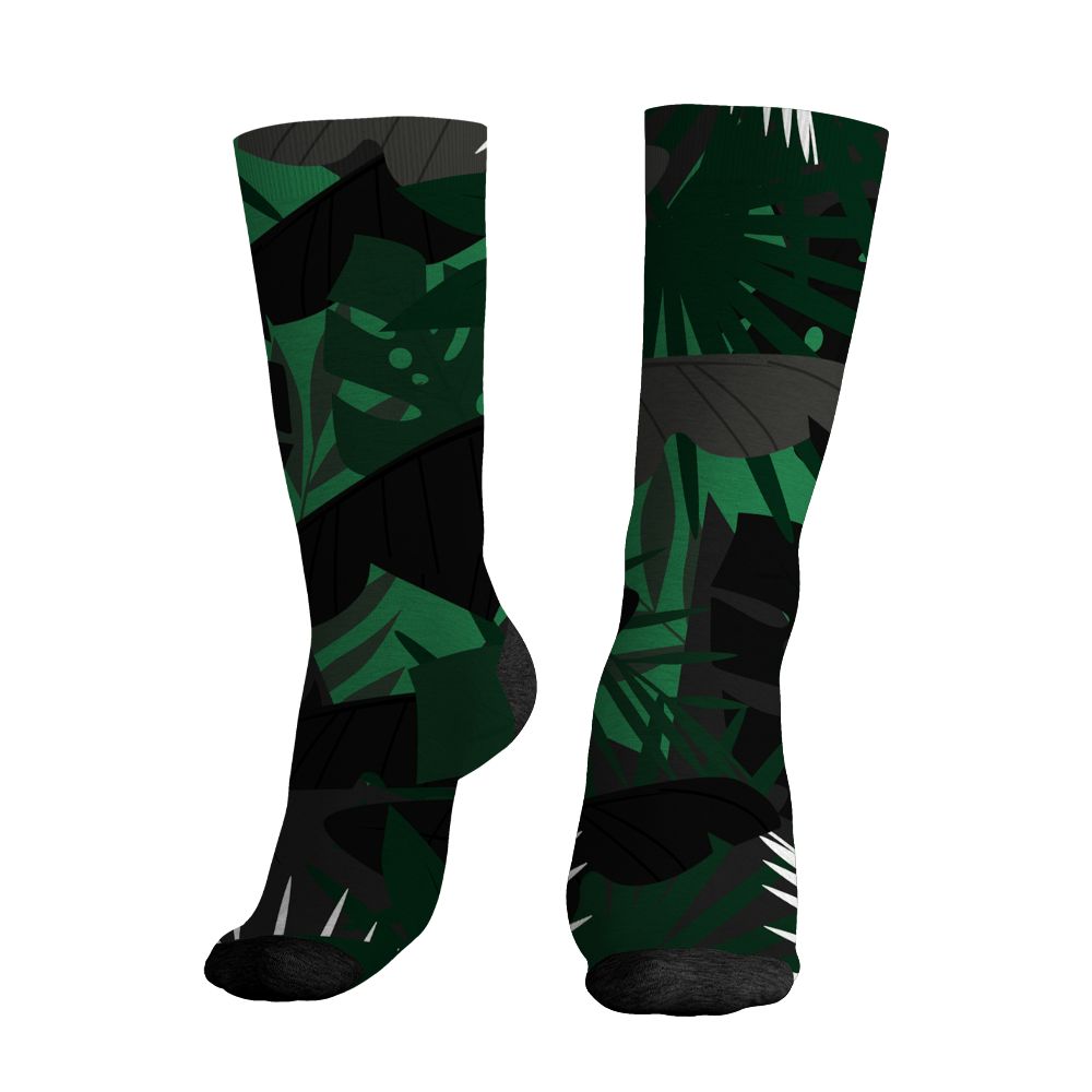 Spizike-Pine-Green-Black-Anthracite-NastyJamz-Socks-Match-Custom-23-Leopard-All-Over-Print