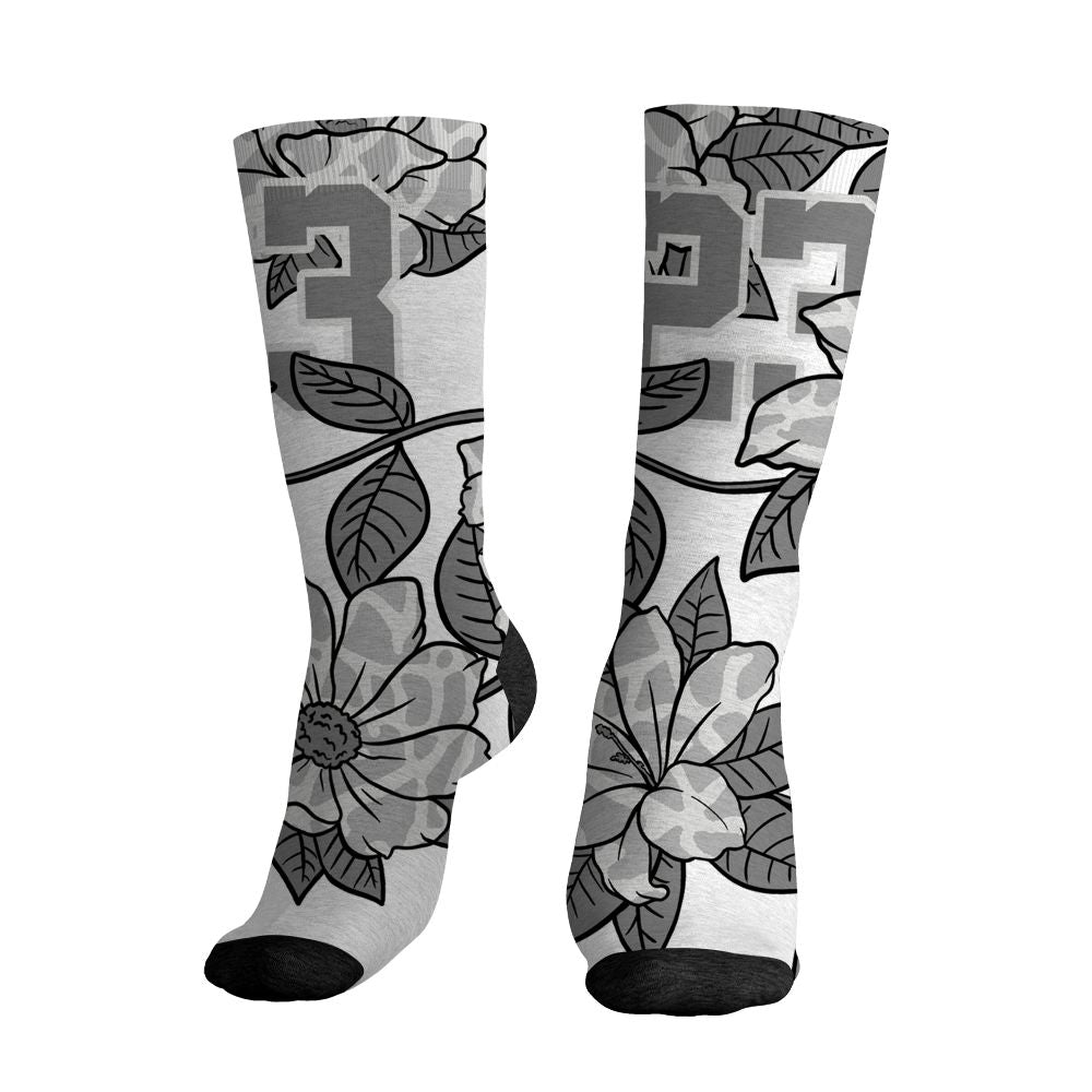 Pure-Money-3s-NastyJamz-Socks-Match-23-Floral-All-Over-Print-Flower