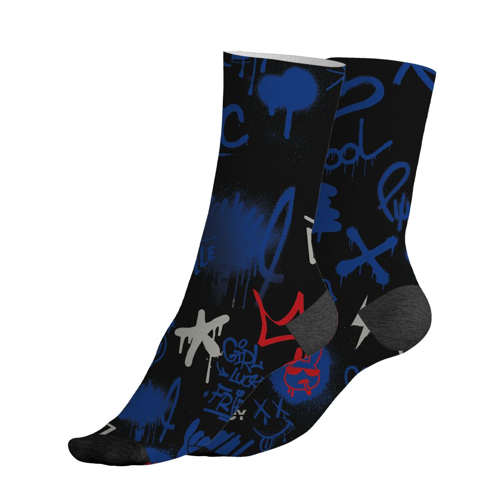 Rare-Air-4s-NastyJamz-Socks-Match-Graffiti-King-All-Over-Print-Doodle-Style