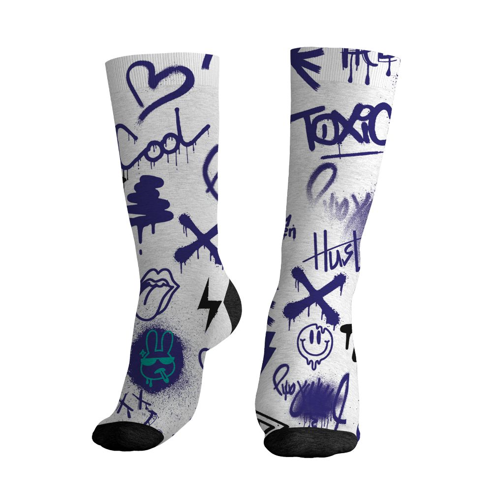 Grape-5s-NastyJamz-Socks-Match-Graffiti-King-All-Over-Print-Doodle-Style