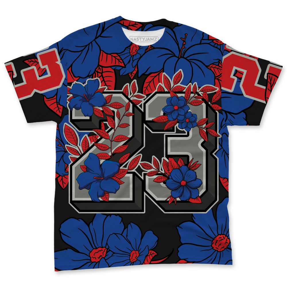 Rare-Air-4s-NastyJamz-T-Shirt-Match-23-Floral-All-Over-Print-Flower