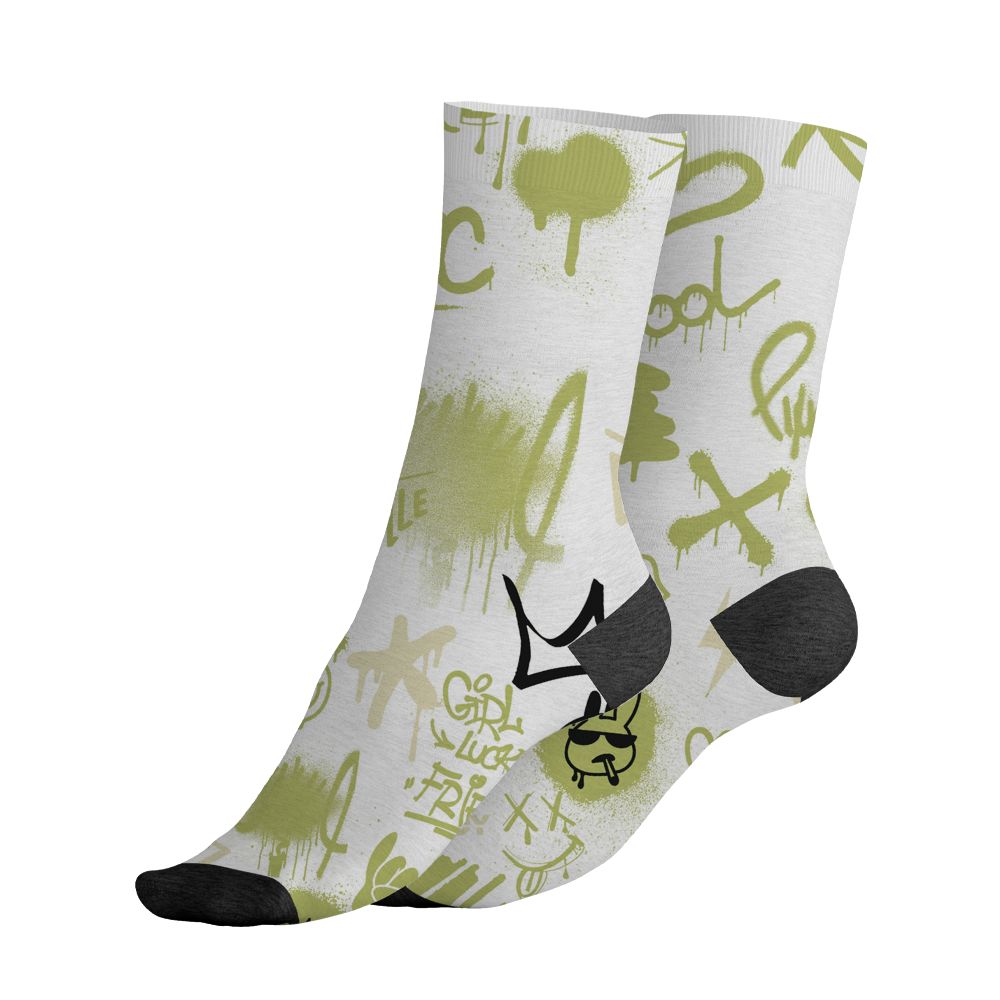 Luminous-Green-5s-NastyJamz-Socks-Match-Graffiti-King-All-Over-Print-Doodle-Style