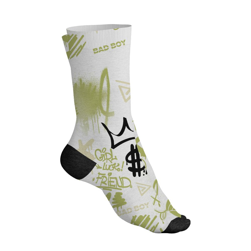 Luminous-Green-5s-NastyJamz-Socks-Match-Graffiti-King-All-Over-Print-Doodle-Style