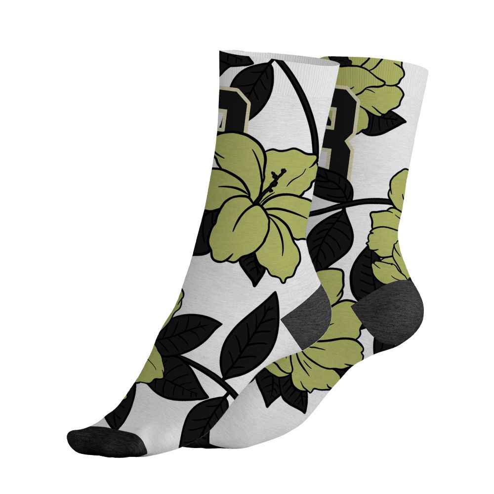 Luminous-Green-5s-NastyJamz-Socks-Match-23-Floral-All-Over-Print-Flower