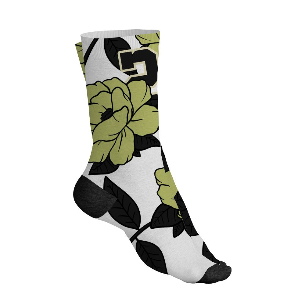 Luminous-Green-5s-NastyJamz-Socks-Match-23-Floral-All-Over-Print-Flower