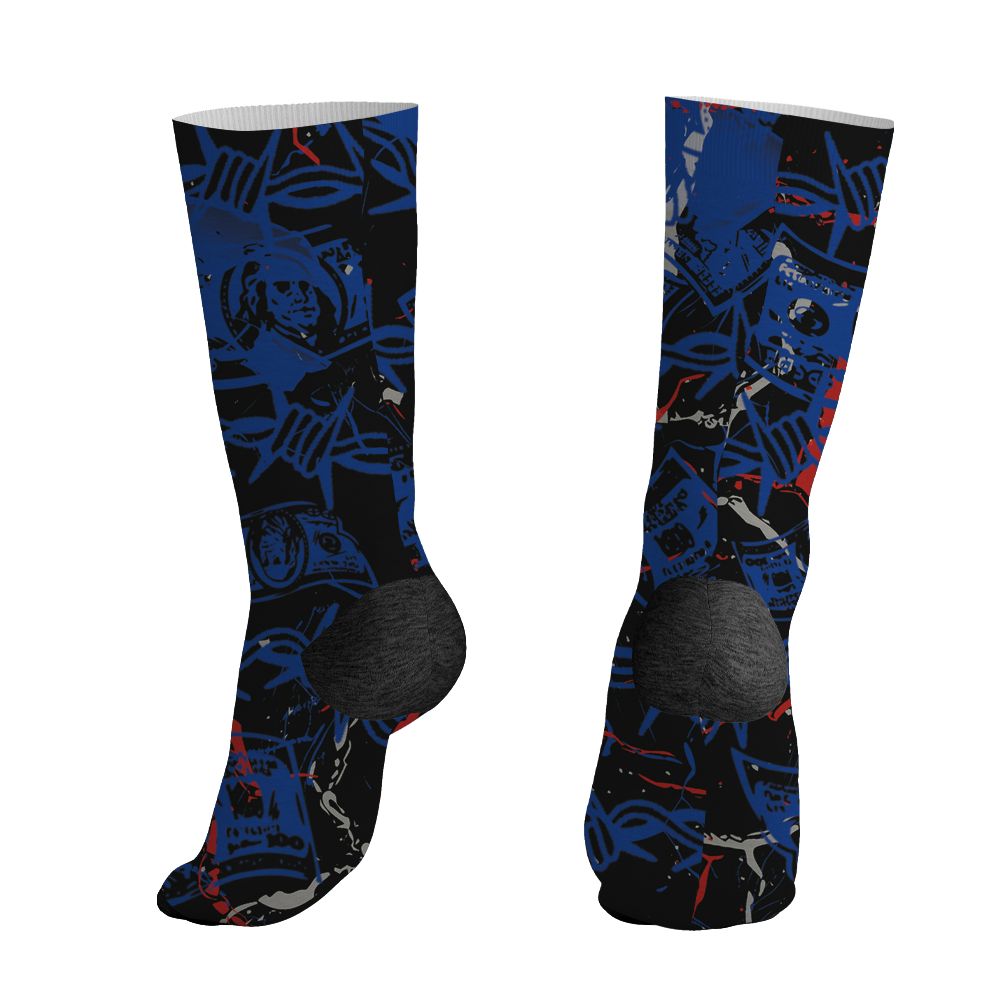 Rare-Air-4s-NastyJamz-Socks-Match-Tough-People-Never-Fall-All-Over-Print