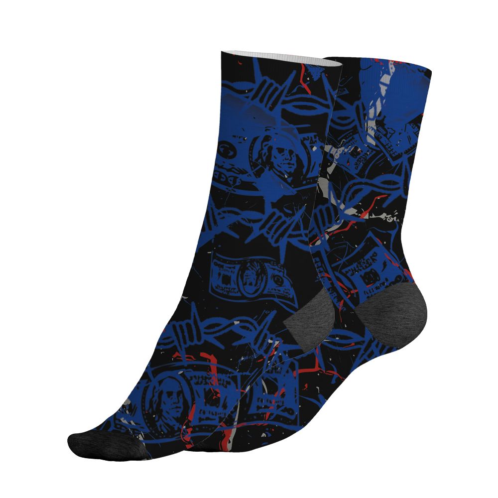 Rare-Air-4s-NastyJamz-Socks-Match-Tough-People-Never-Fall-All-Over-Print