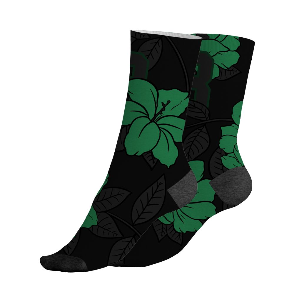 Spizike-Pine-Green-Black-Anthracite-NastyJamz-Socks-Match-23-Floral-All-Over-Print-Flower