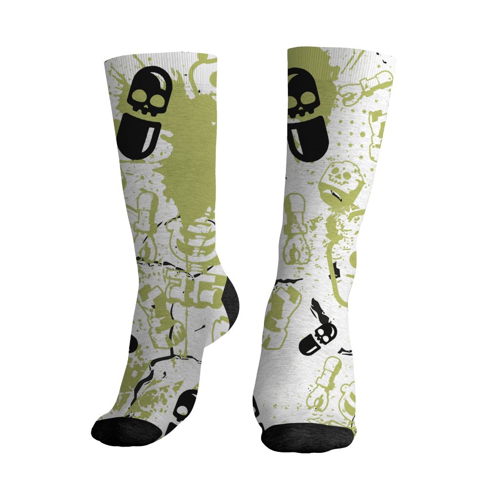 Luminous-Green-5s-NastyJamz-Socks-Match-Glowing-Heart-Inside-All-Over-Print