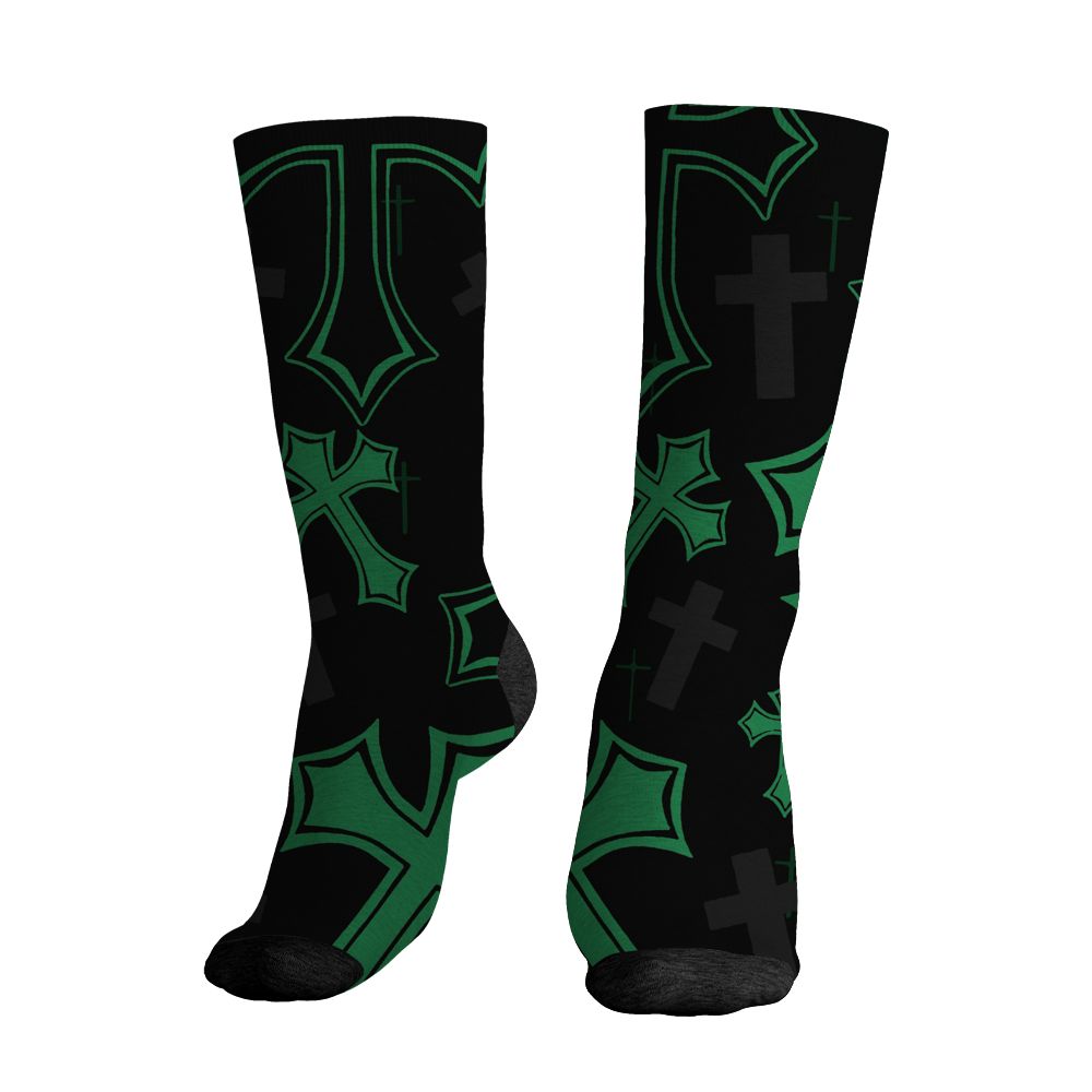Spizike-Pine-Green-Black-Anthracite-NastyJamz-Socks-Match-God-Got-Me-All-Over-Print
