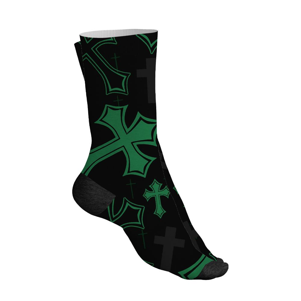 Spizike-Pine-Green-Black-Anthracite-NastyJamz-Socks-Match-God-Got-Me-All-Over-Print