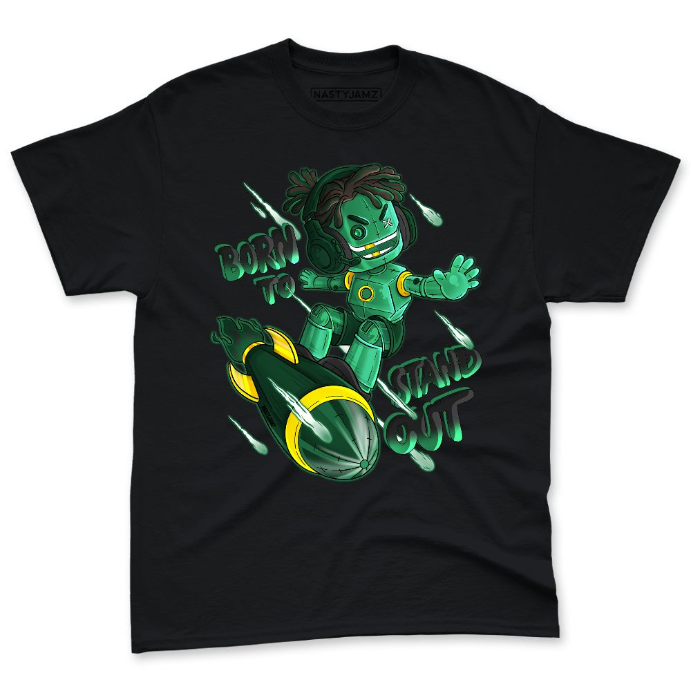 Spizike-Pine-Green-Black-Anthracite-NastyJamz-Premium-T-Shirt-Match-Born-To-Stand-Out