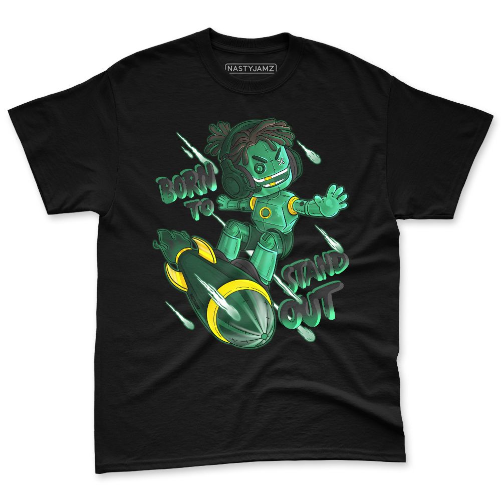 Spizike-Pine-Green-Black-Anthracite-NastyJamz-Premium-T-Shirt-Match-Born-To-Stand-Out