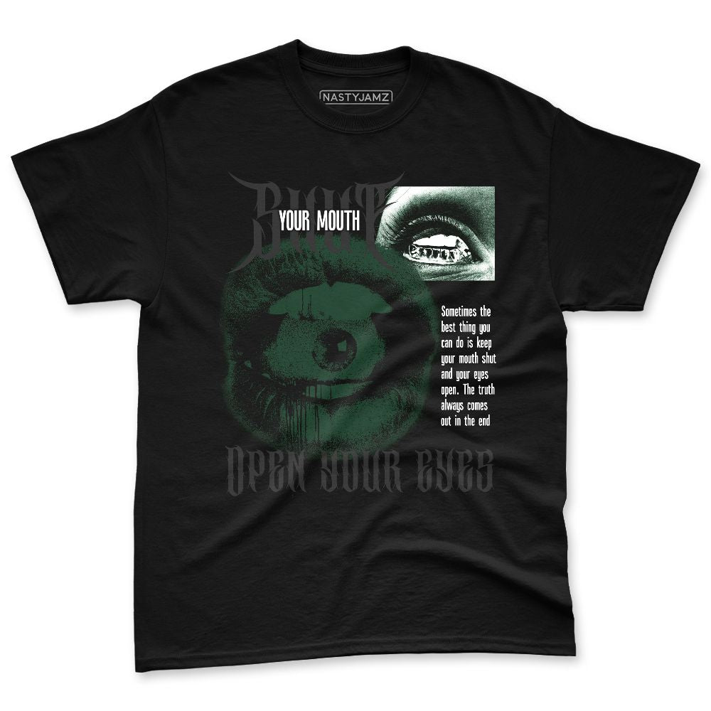 Spizike-Pine-Green-Black-Anthracite-NastyJamz-Premium-T-Shirt-Match-Shut-Your-Mouth