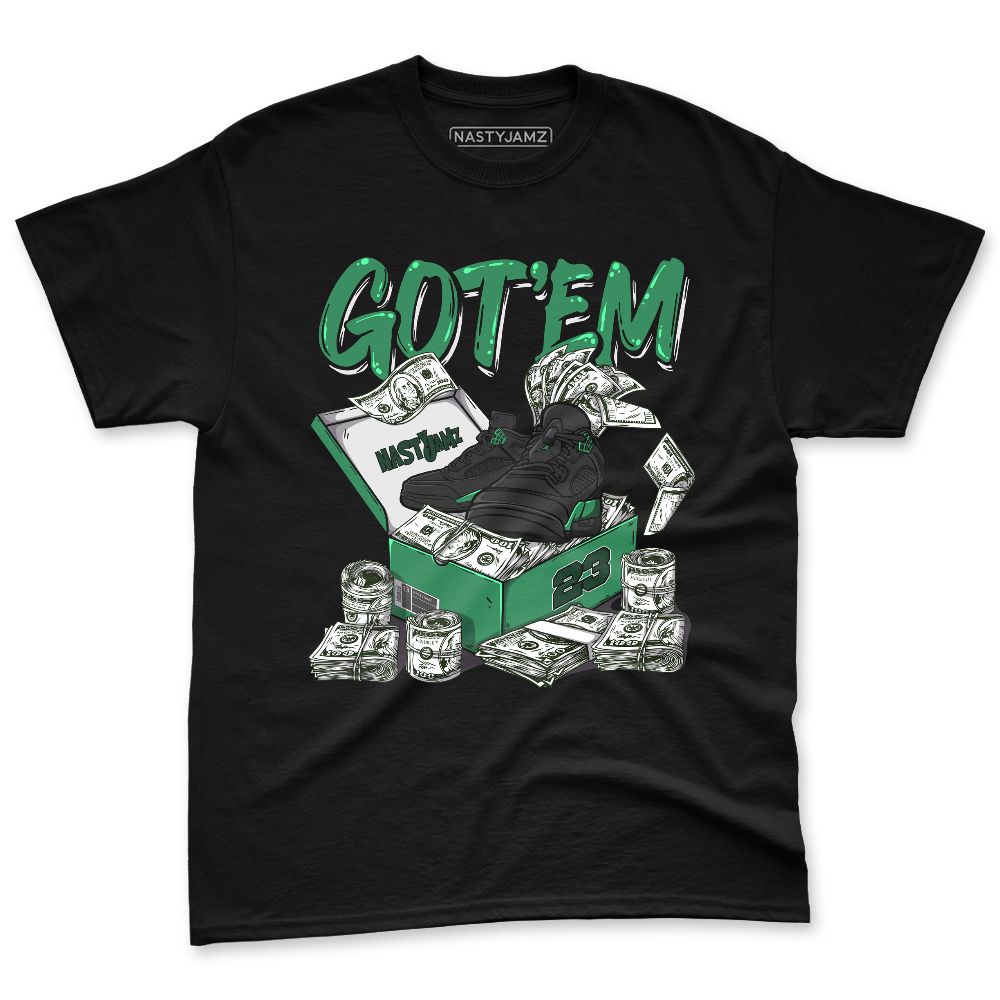 Spizike-Pine-Green-Black-Anthracite-NastyJamz-Premium-T-Shirt-Match-Dollar-Sneaker-Box