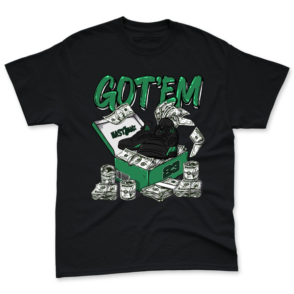 Spizike-Pine-Green-Black-Anthracite-NastyJamz-Premium-T-Shirt-Match-Dollar-Sneaker-Box