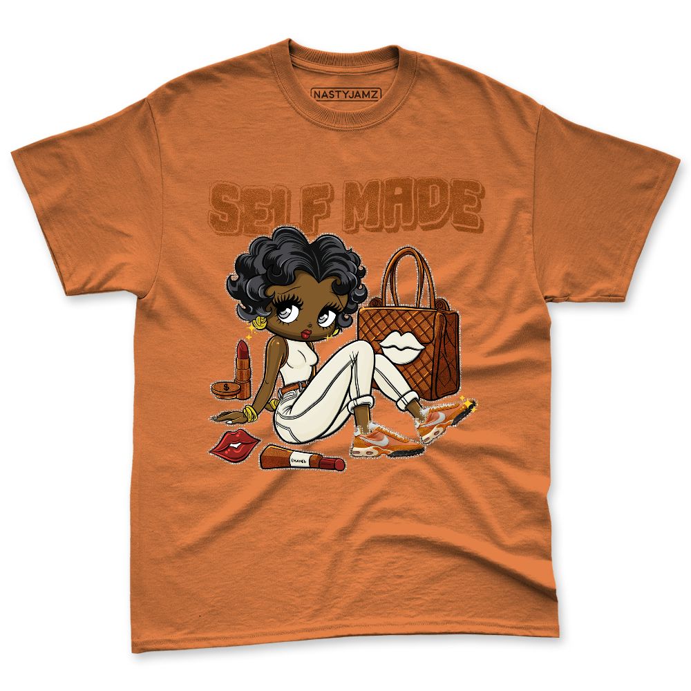 AM-Waffle-Racer-Orange-NastyJamz-Premium-T-Shirt-Match-Sneaker-Girl-Selfmade