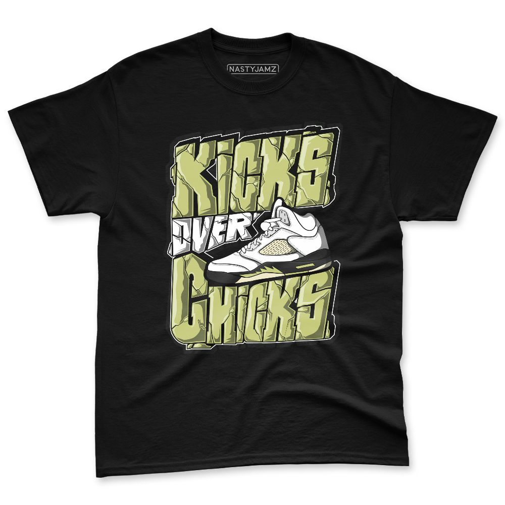 Luminous-Green-5s-NastyJamz-Premium-T-Shirt-Match-Kicks-Over-Chicks