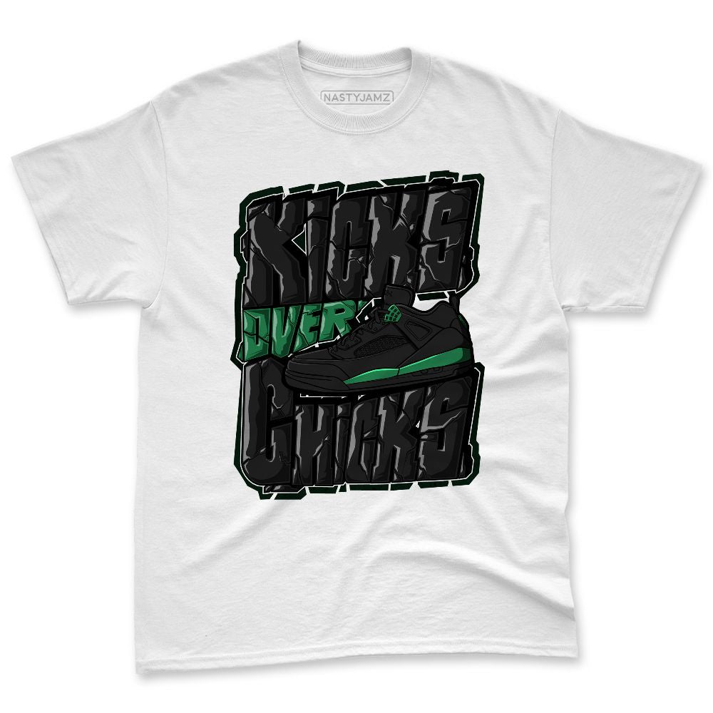 Spizike-Pine-Green-Black-Anthracite-NastyJamz-Premium-T-Shirt-Match-Kicks-Over-Chicks
