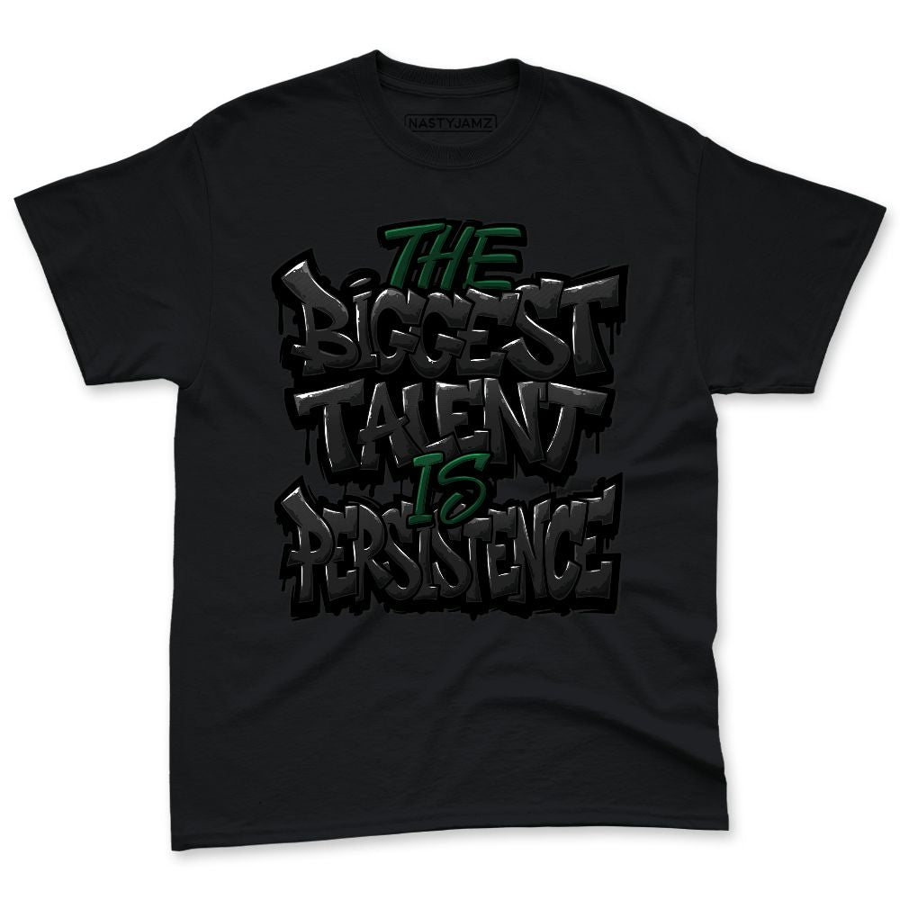 Spizike-Pine-Green-Black-Anthracite-NastyJamz-Premium-T-Shirt-Match-Persistence-Is-Talent