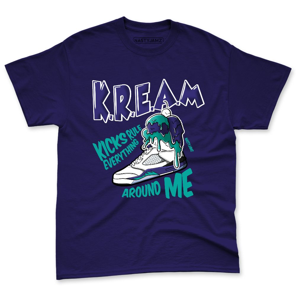 Grape-5s-NastyJamz-Premium-T-Shirt-Match-Kream-Sneaker