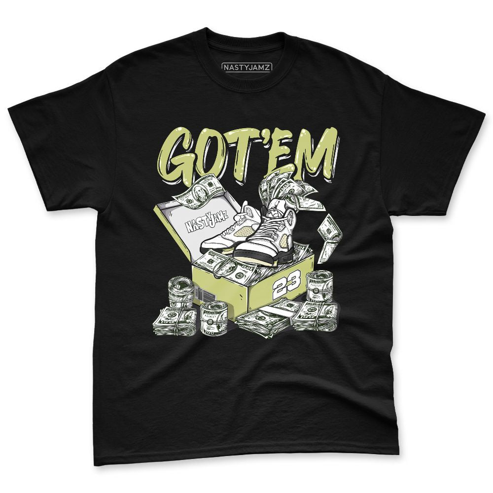 Luminous-Green-5s-NastyJamz-Premium-T-Shirt-Match-Dollar-Sneaker-Box