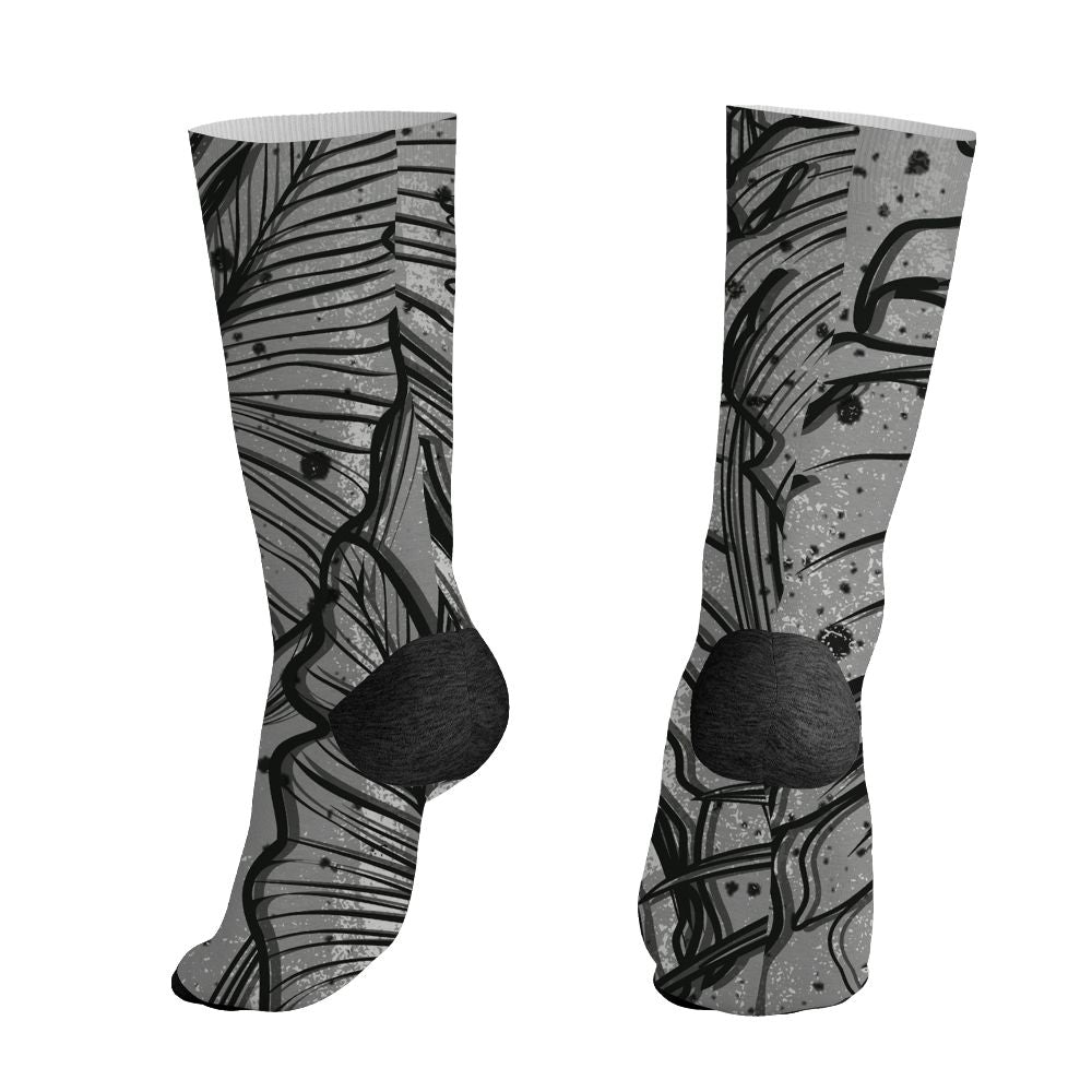 White-Cement-4s-NastyJamz-Socks-Match-Urban-Tropic-3D-All-Over-Print