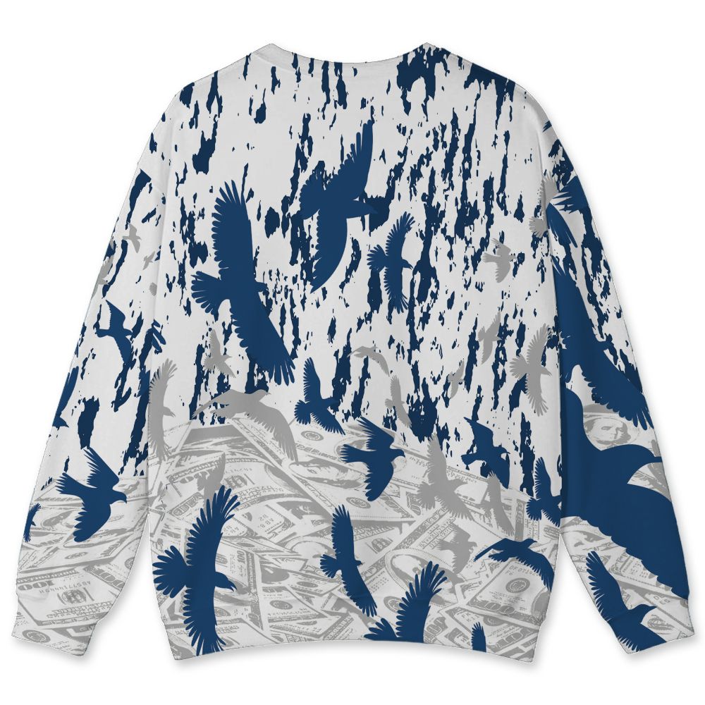 French-Blue-12s-NastyJamz-Sweatshirt-Match-Move-In-Silence-Money-All-Over-Print