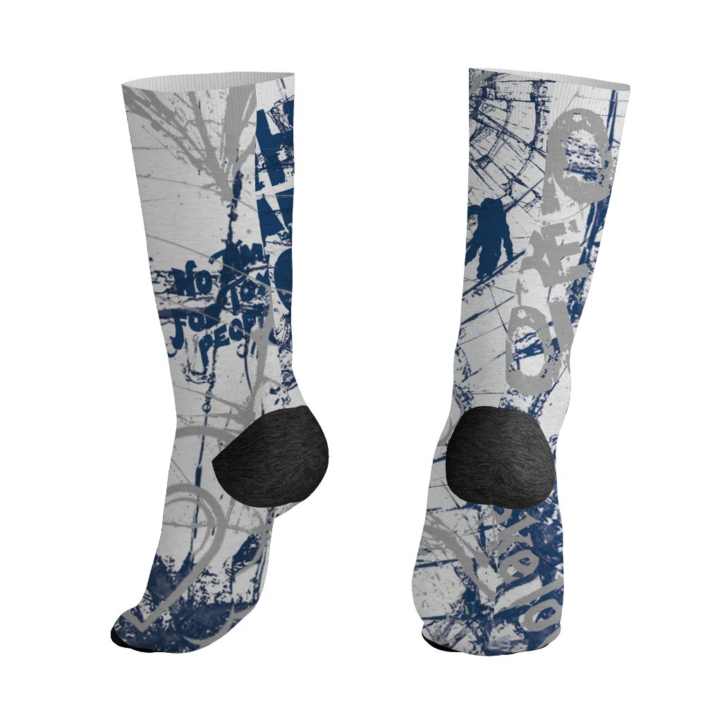AJ 12 French Blue.NastyJamz Socks Match.BER Broken Beats 3D