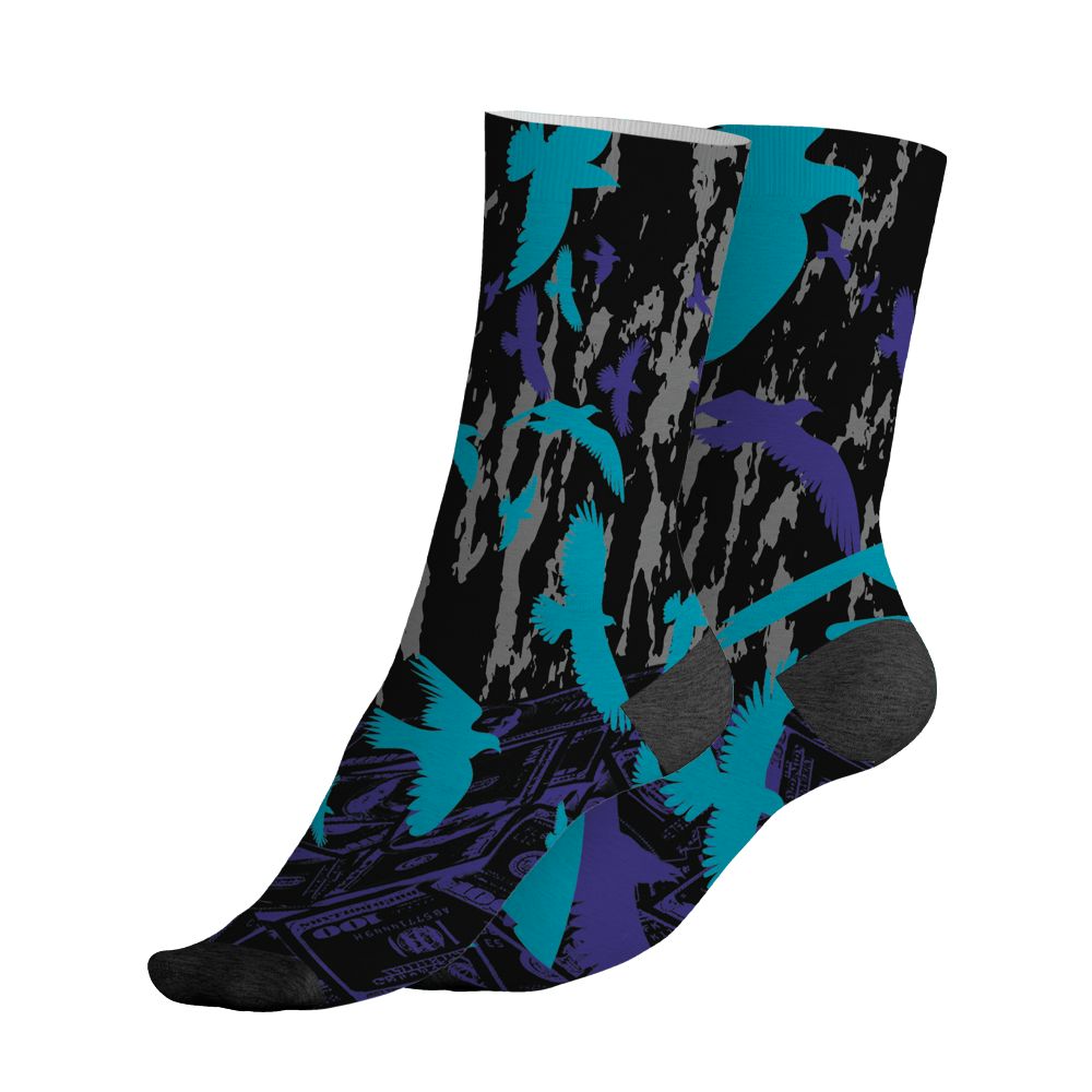 Aqua-8s-NastyJamz-Socks-Match-Move-In-Silence-Money-3D-All-Over-Print