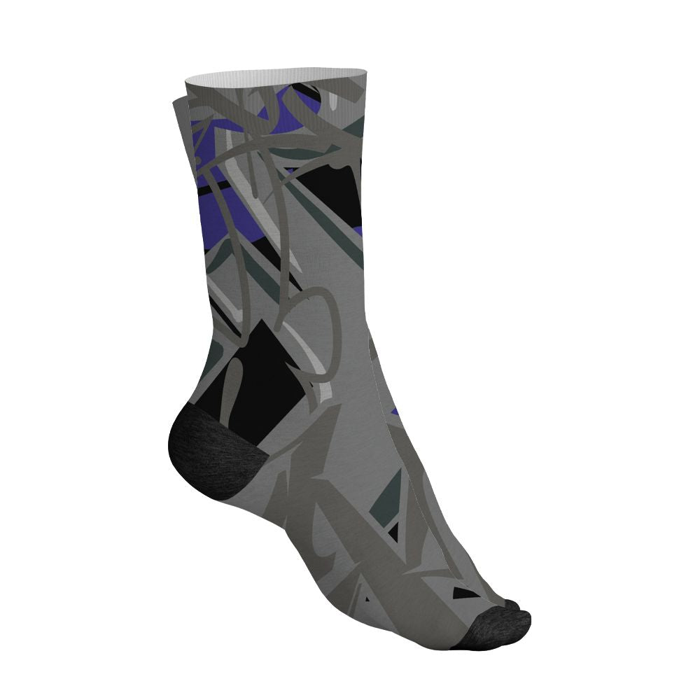 Aqua 8s NastyJamz Socks Match Kicks Over Chicks 3D All-Over Print