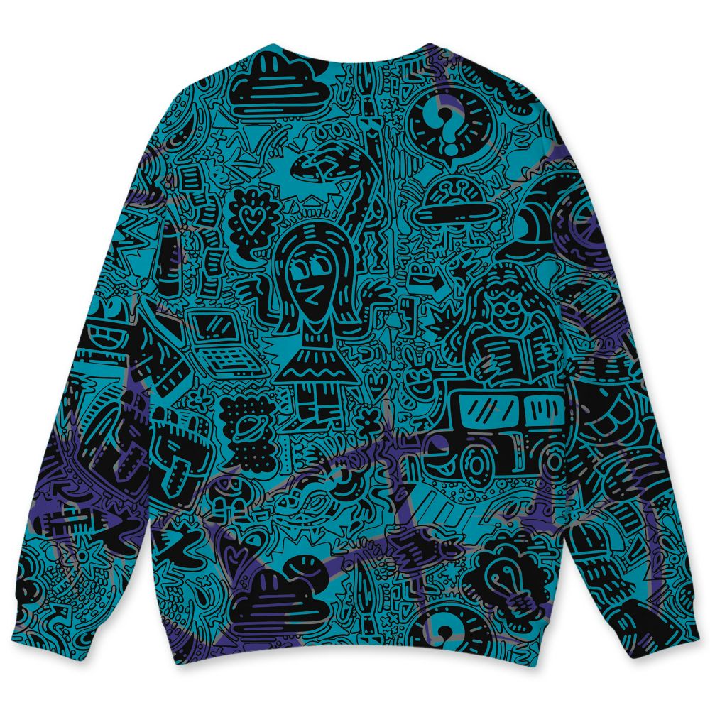 Aqua-8s-NastyJamz-Sweatshirt-Match-k-To-School-Pattern-3D-All-Over-Print