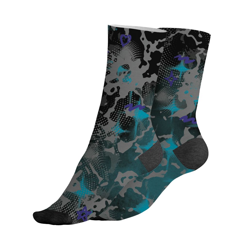 Aqua-8s-NastyJamz-Socks-Match-Sneaker-Girl-Nail-3D-All-Over-Print