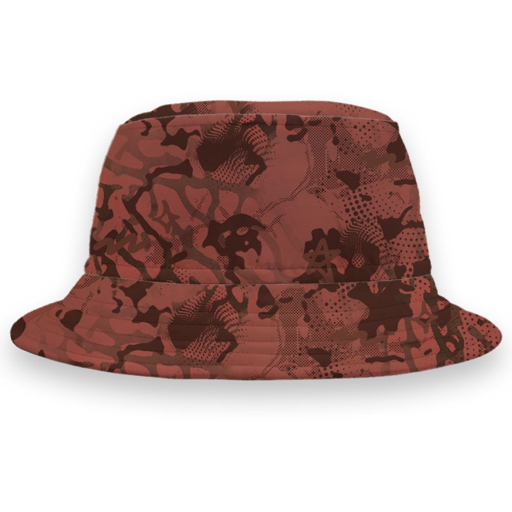 Spizike-Canyon-Rust-NastyJamz-Bucket-Hat-Match-Sneaker-Girl-Nail-All-Over-Print