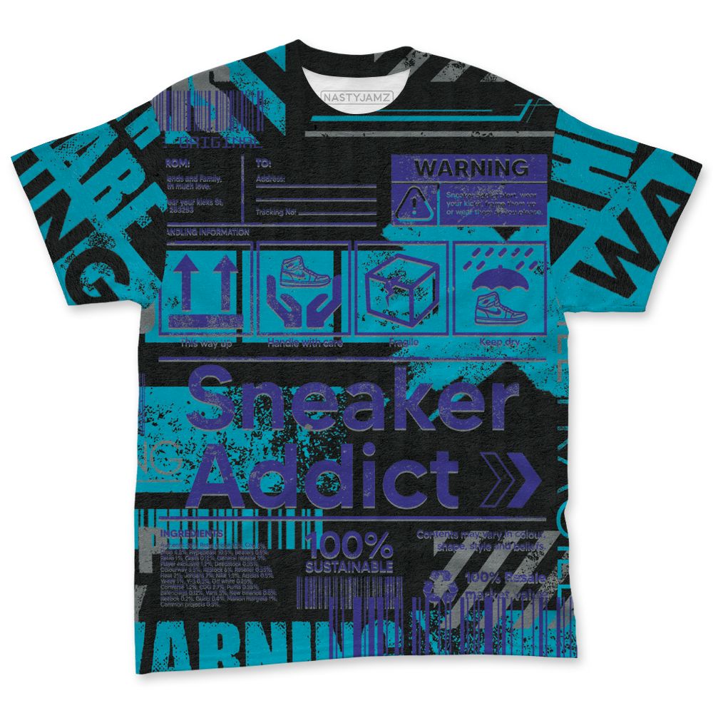 Aqua-8s-NastyJamz-T-Shirt-Match-Sneaker-Addict-3D-All-Over-Print-Warning