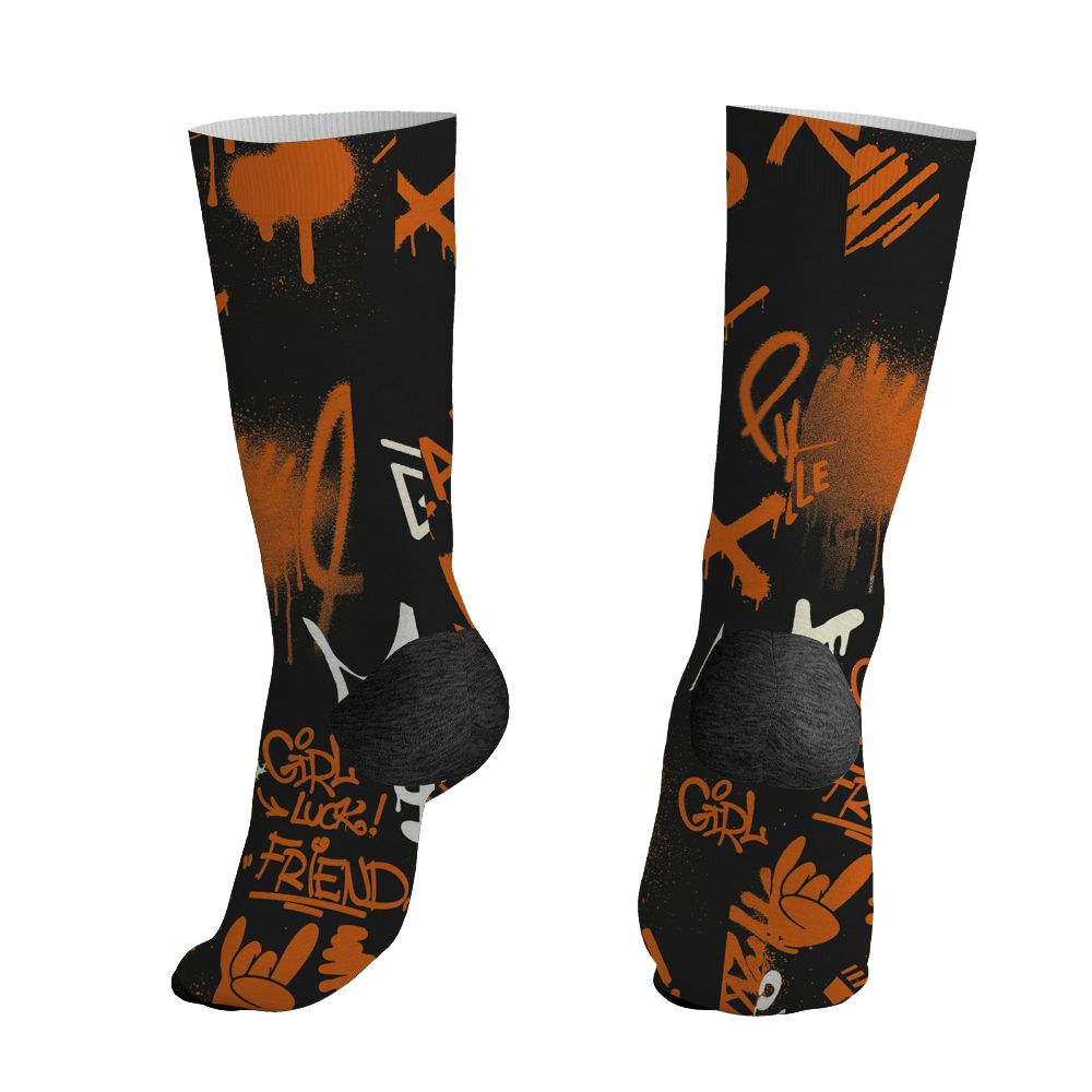 AJ 1 Shattered Backboard.NastyJamz Socks Match.Graffiti King 3D Doodle Style