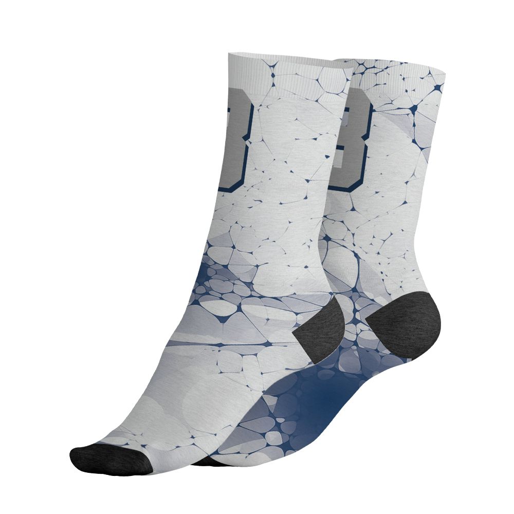 AJ 12 French Blue.NastyJamz Socks Match.23 Sneaker 3D