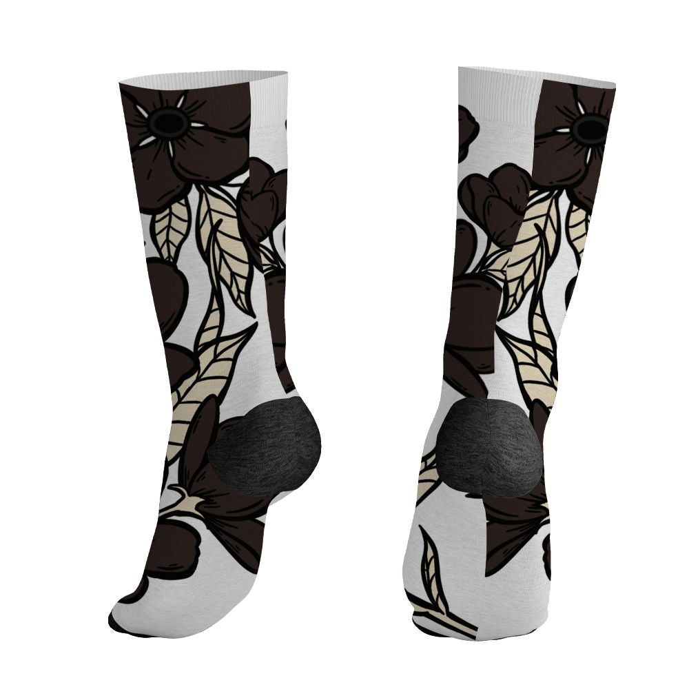 Black Collective 5s NastyJamz Socks Match Forget Me Not All-Over Print Bloom