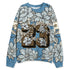 Denim-Worn-Blue-4s-NastyJamz-Sweatshirt-Match-23-Floral-3D-All-Over-Print-Flower