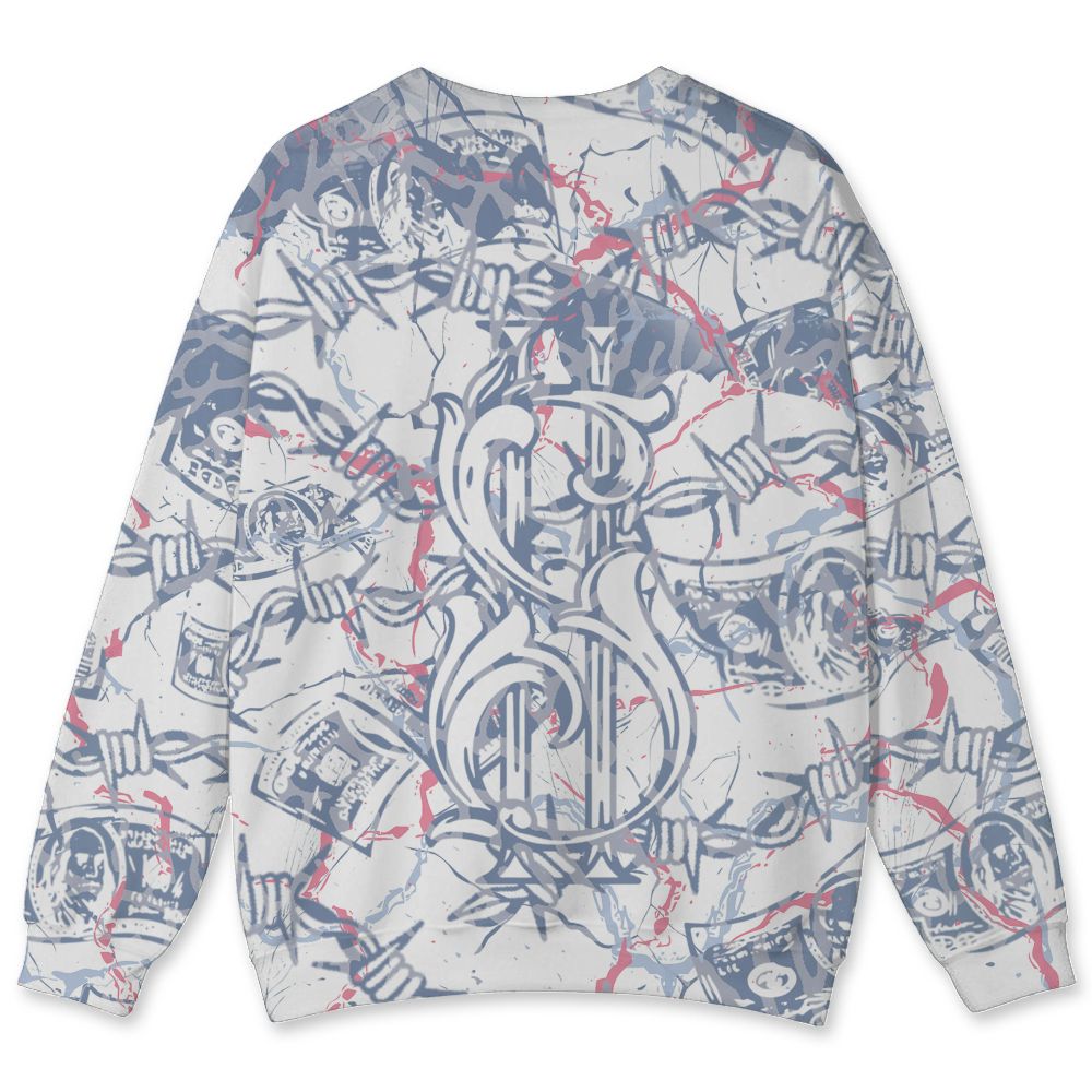 Cobalt-Bliss-3s-NastyJamz-Sweatshirt-Match-Tough-People-Never-Fall-3D-All-Over-Print