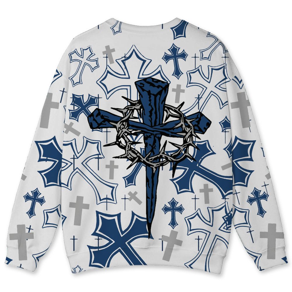 French-Blue-12s-NastyJamz-Sweatshirt-Match-God-Got-Me-All-Over-Print