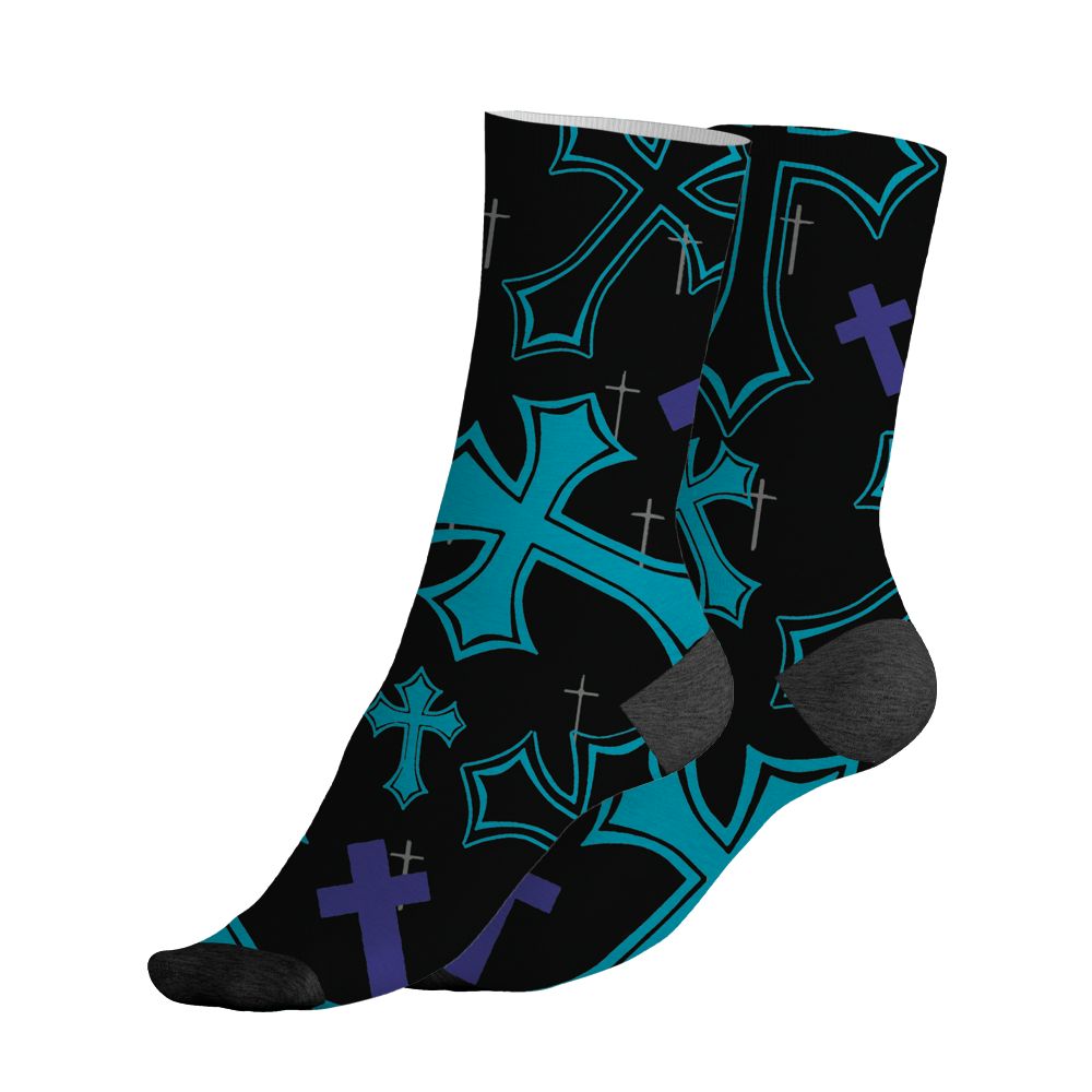 Aqua-8s-NastyJamz-Socks-Match-God-Got-Me-3D-All-Over-Print
